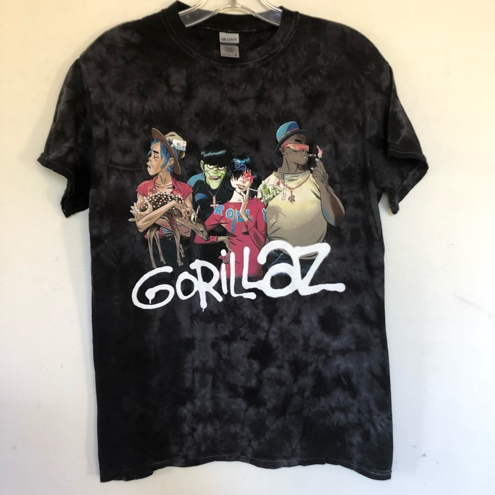 Gorillaz Tie Dye Band Tee Shirt